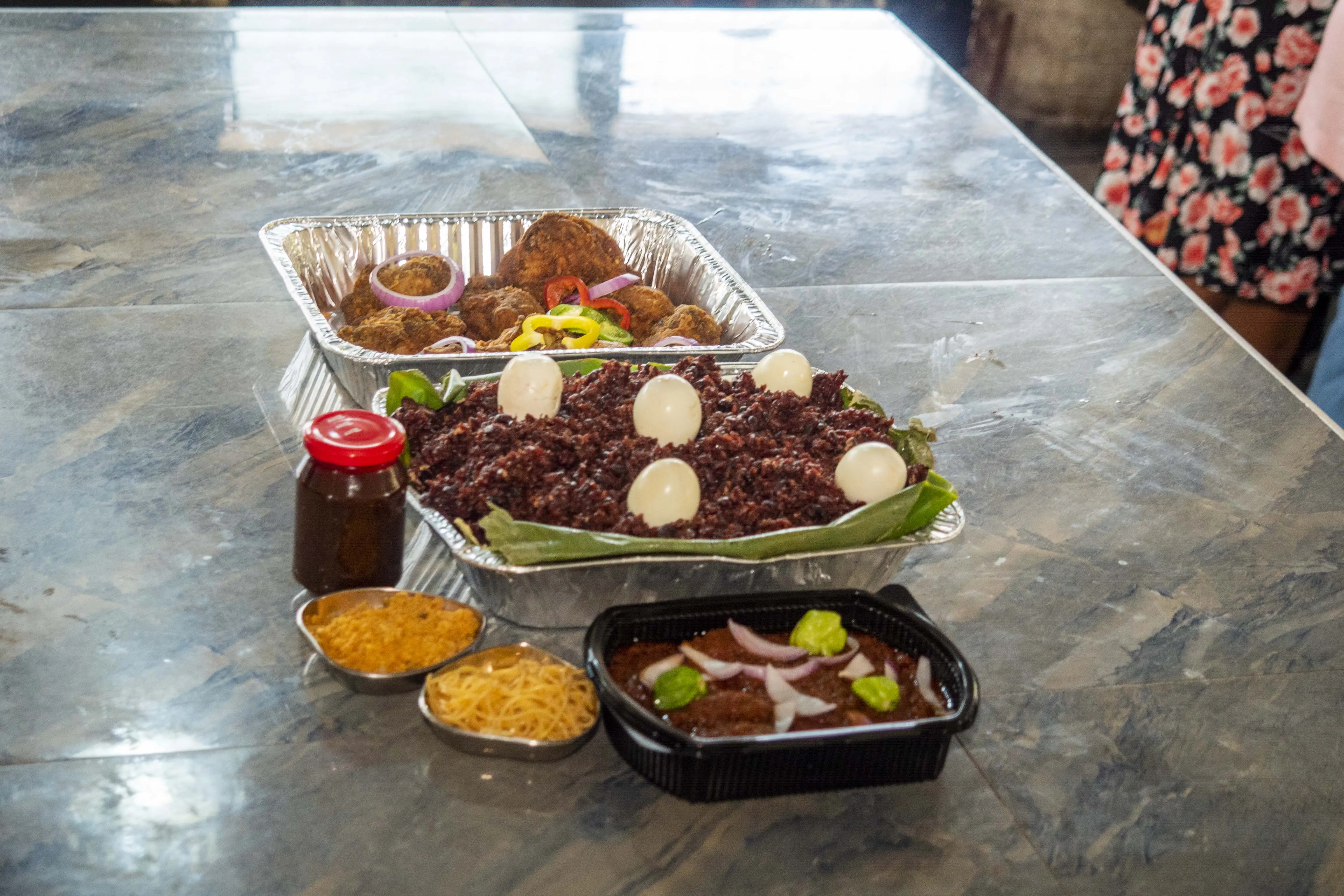 Waakye Tray catering package — Diamonds & Pearls Catering Accra
